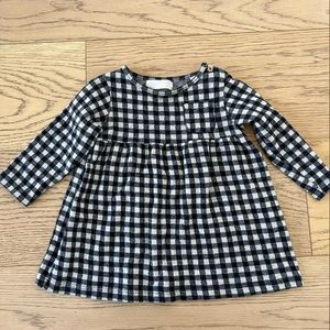 Zara gingham baby girl dress